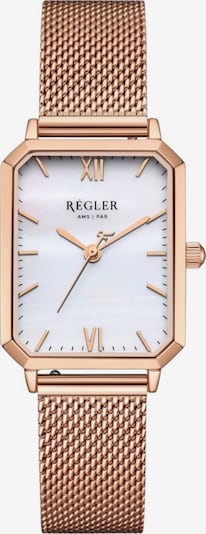 One Size dydžio Analoginis (įprasto dizaino) laikrodis 'Régler Élégance Mesh Rose Gold - Pearl' iš Régler, spalva – rožinio aukso spalva, Prekių apžvalga