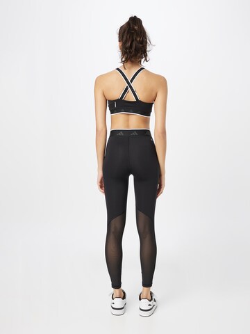 ADIDAS PERFORMANCE Skinny Sportbroek 'Techfit V-Shaped Elastic' in Zwart