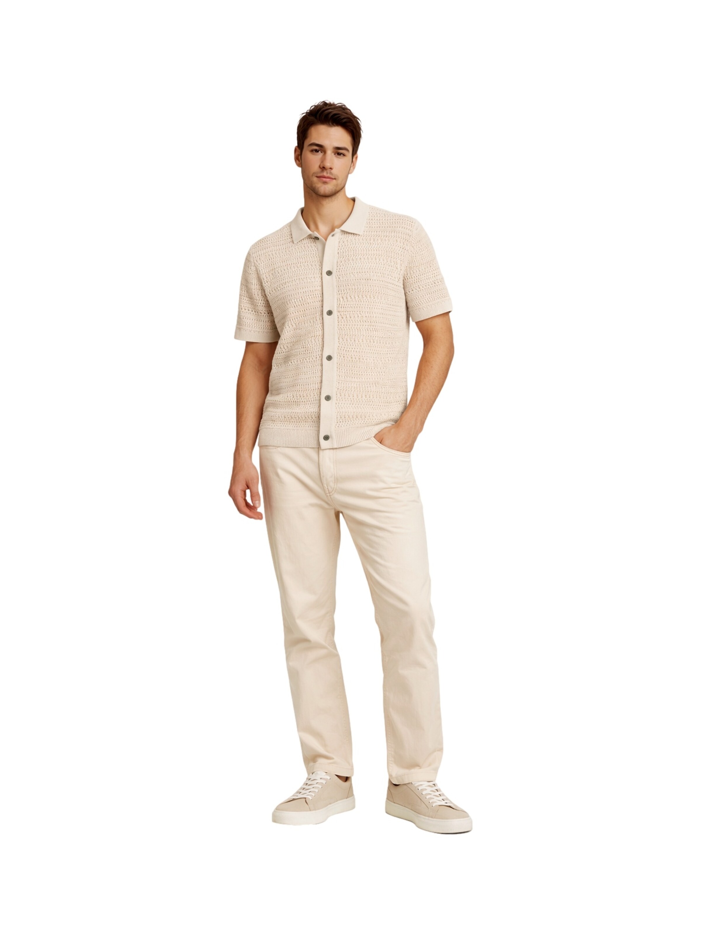 T-Shirt 'Bluhamilton' JACK & JONES en beige
