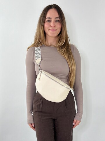 lePelou Fanny Pack 'MIRA large' in Beige: front