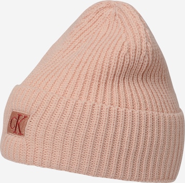 rožinė Calvin Klein Jeans Megzta kepurė
