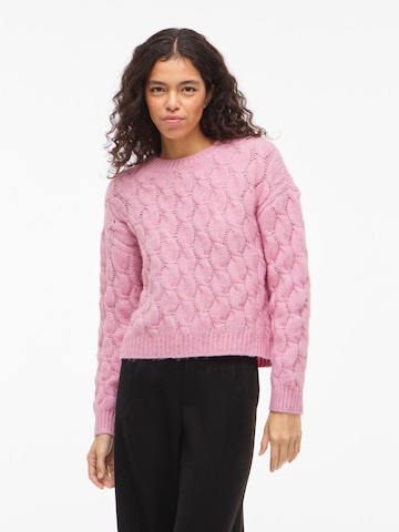 VILA Πουλόβερ 'VIGULLA' σε ροζ: μπροστά