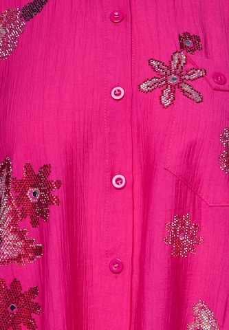faina - Blusa 'Glamour' em rosa