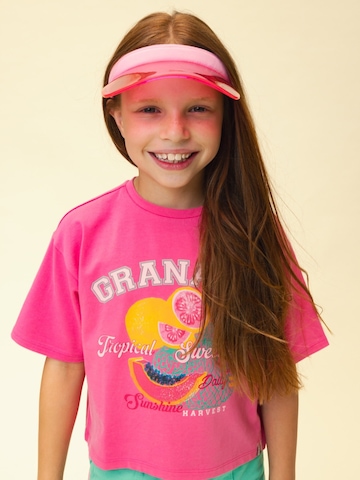 T-Shirt Looxs Revolution en rose : devant