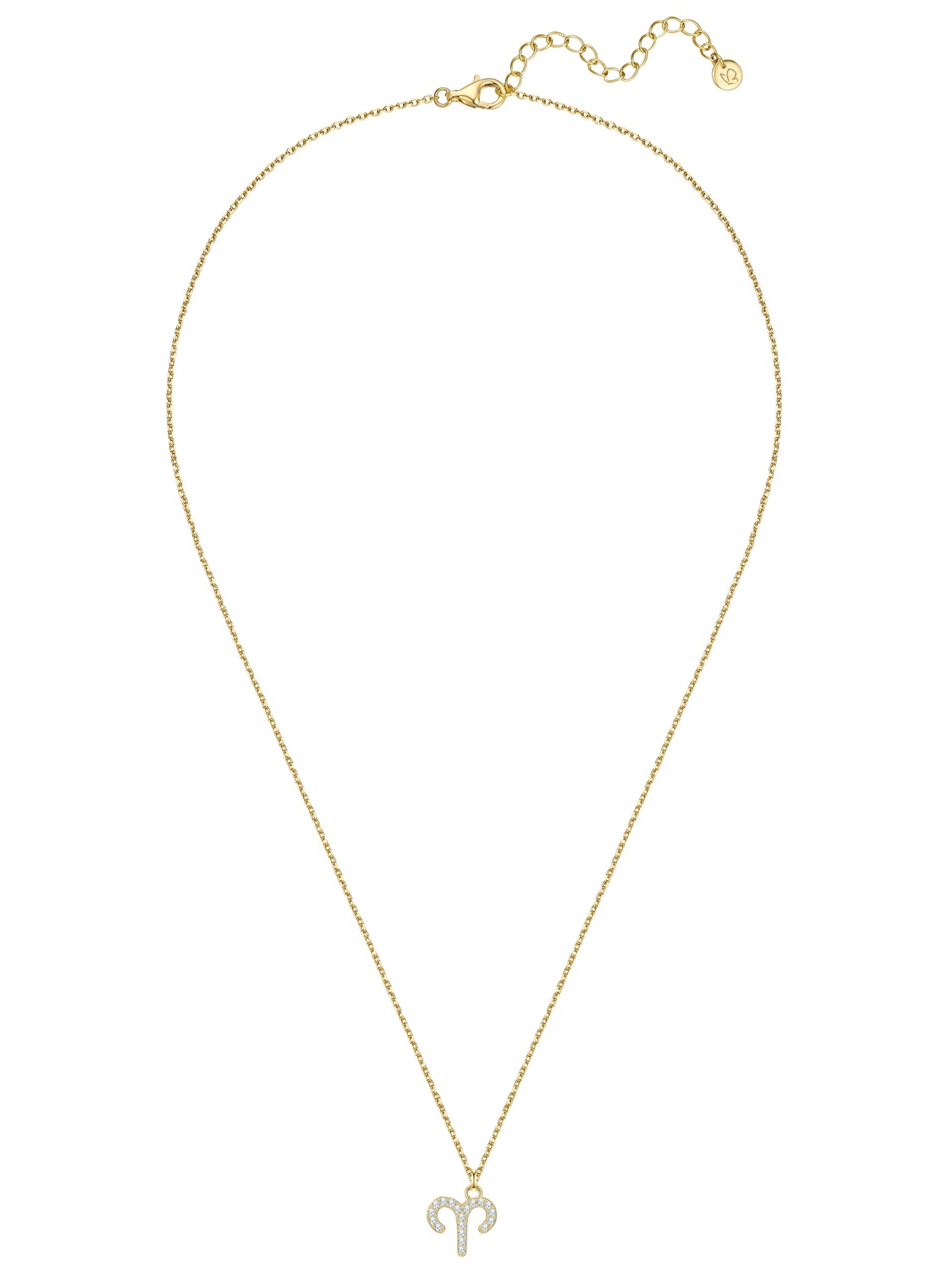 Glanzstücke München Kette in goldgelb / transparent, Produktansicht