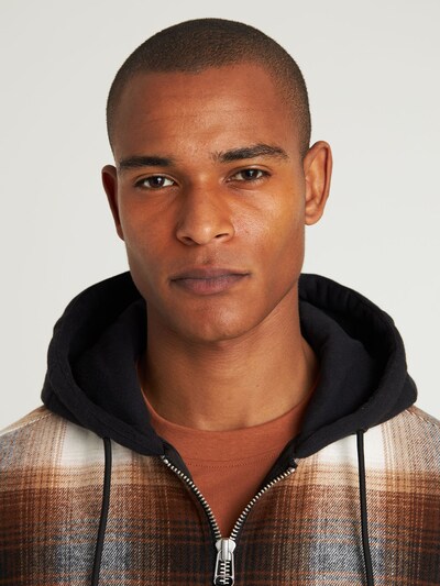 CHASIN' Between-Season Jacket in Light beige / Dark brown / Black, Item view