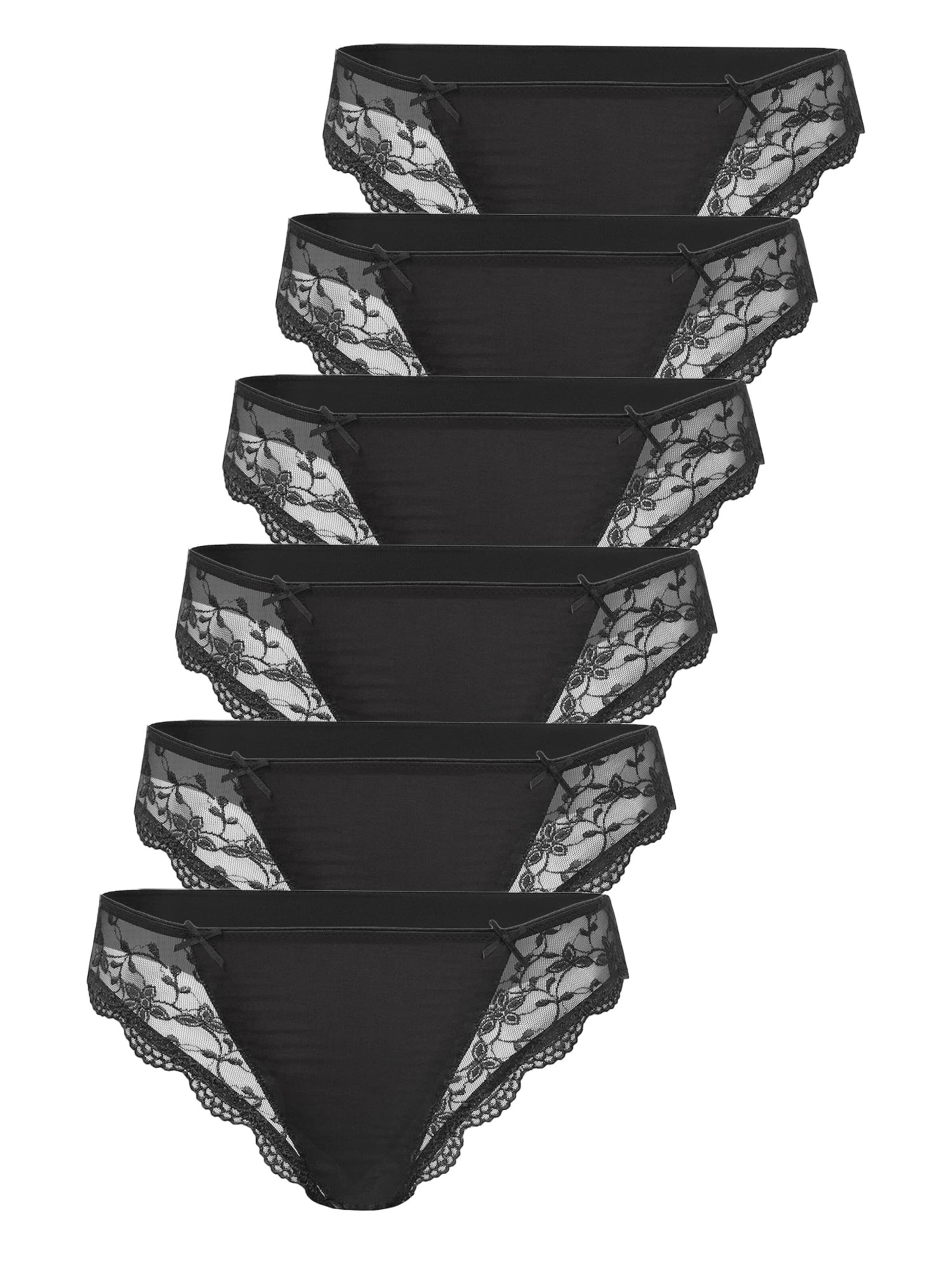 Nina von C. String 'Silver Edition'‌‌‌‌‌‌ in Schwarz: Vorderseite