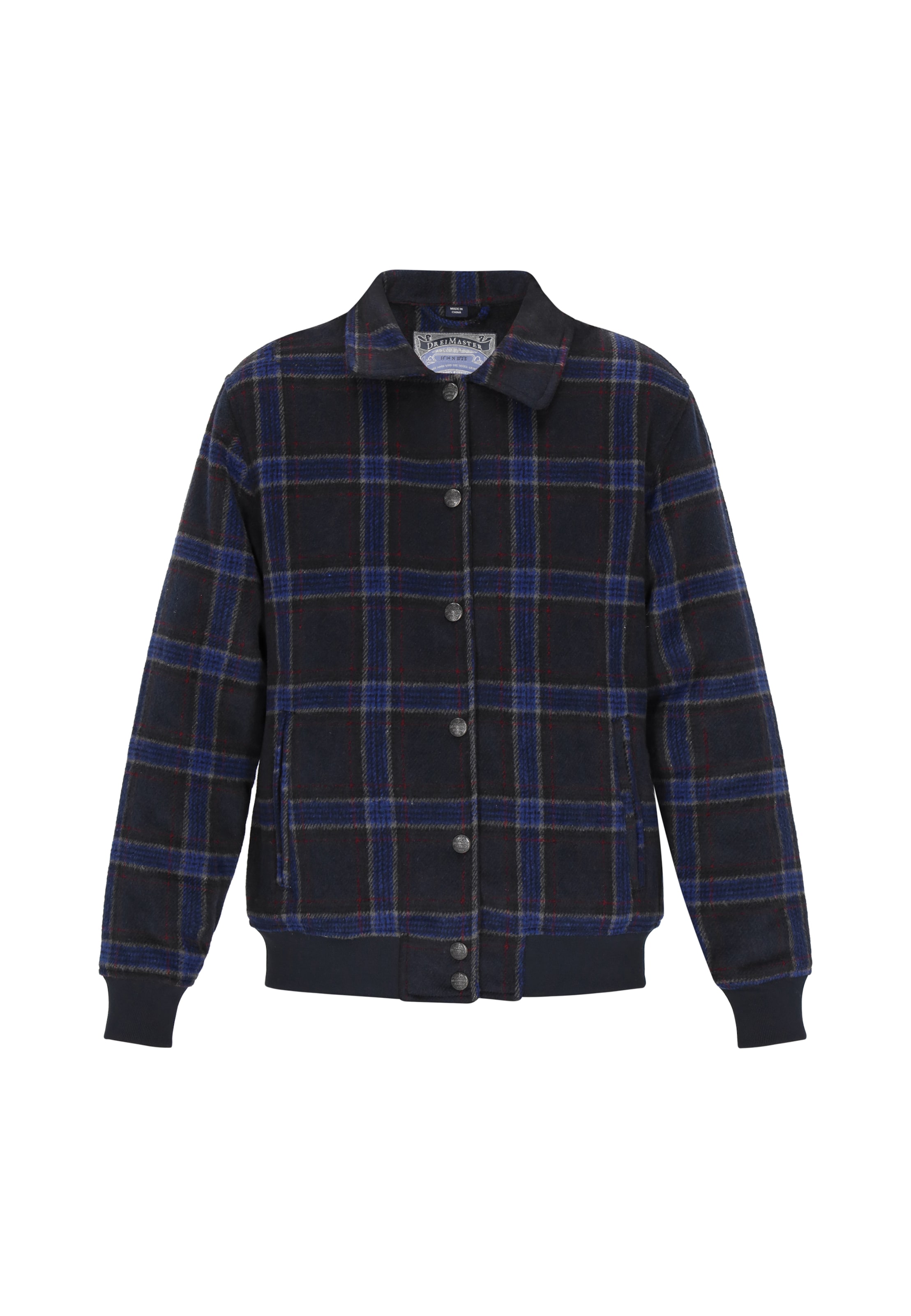 DreiMaster Vintage Tussenjas in Grijs: voorkant