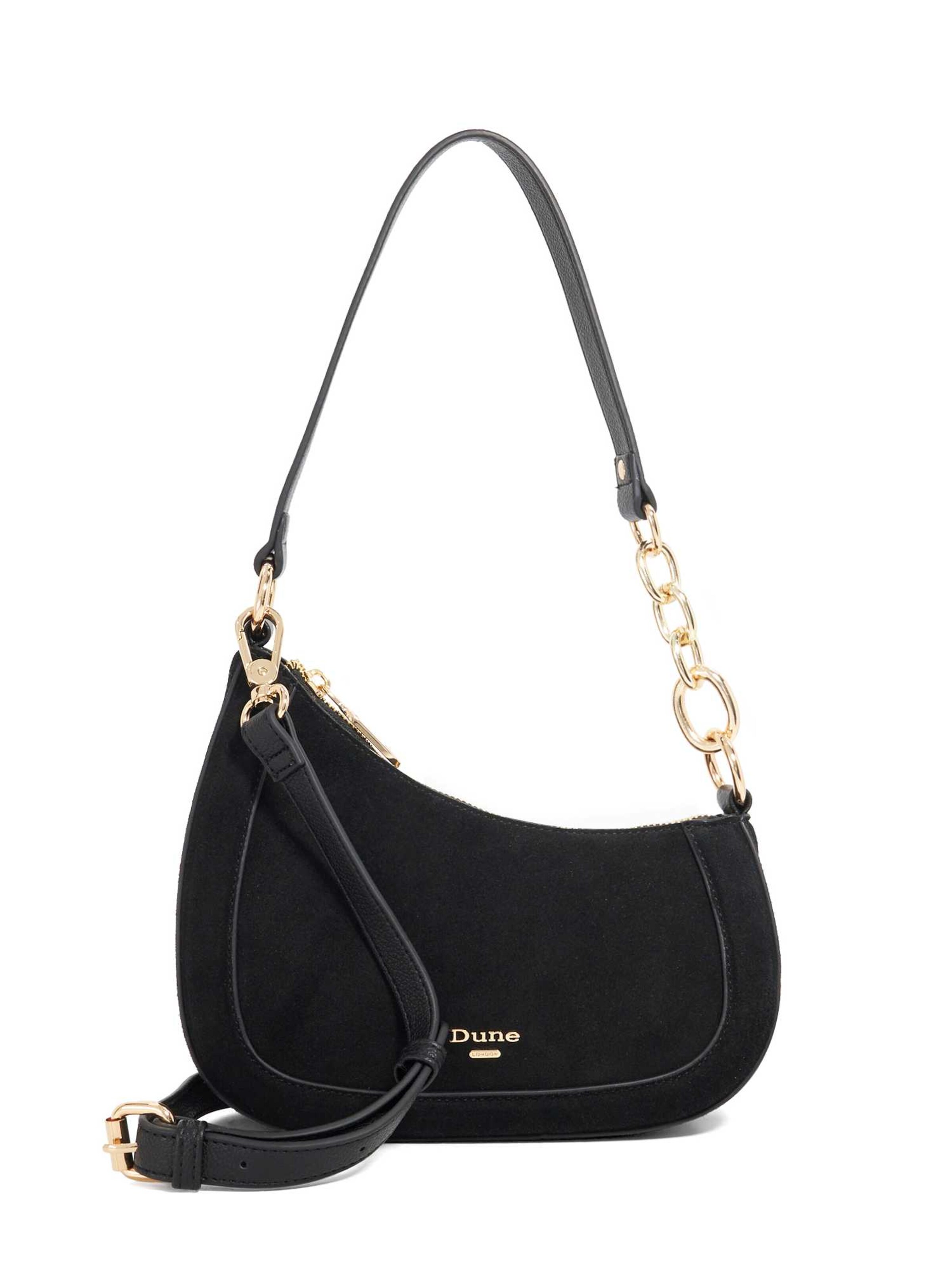 Dune LONDON Shoulder Bag 'Direction' in Black: front