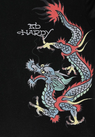 Ed Hardy - Camiseta 'Rawling Dragon' en negro