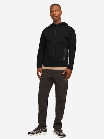 JACK & JONES Sweatjacke 'Fusion' in Beige