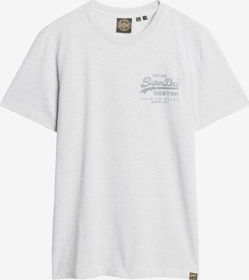 T-Shirt 'Heritage' Superdry en gris : devant
