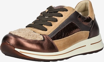 Baskets basses ARA en bronze : devant