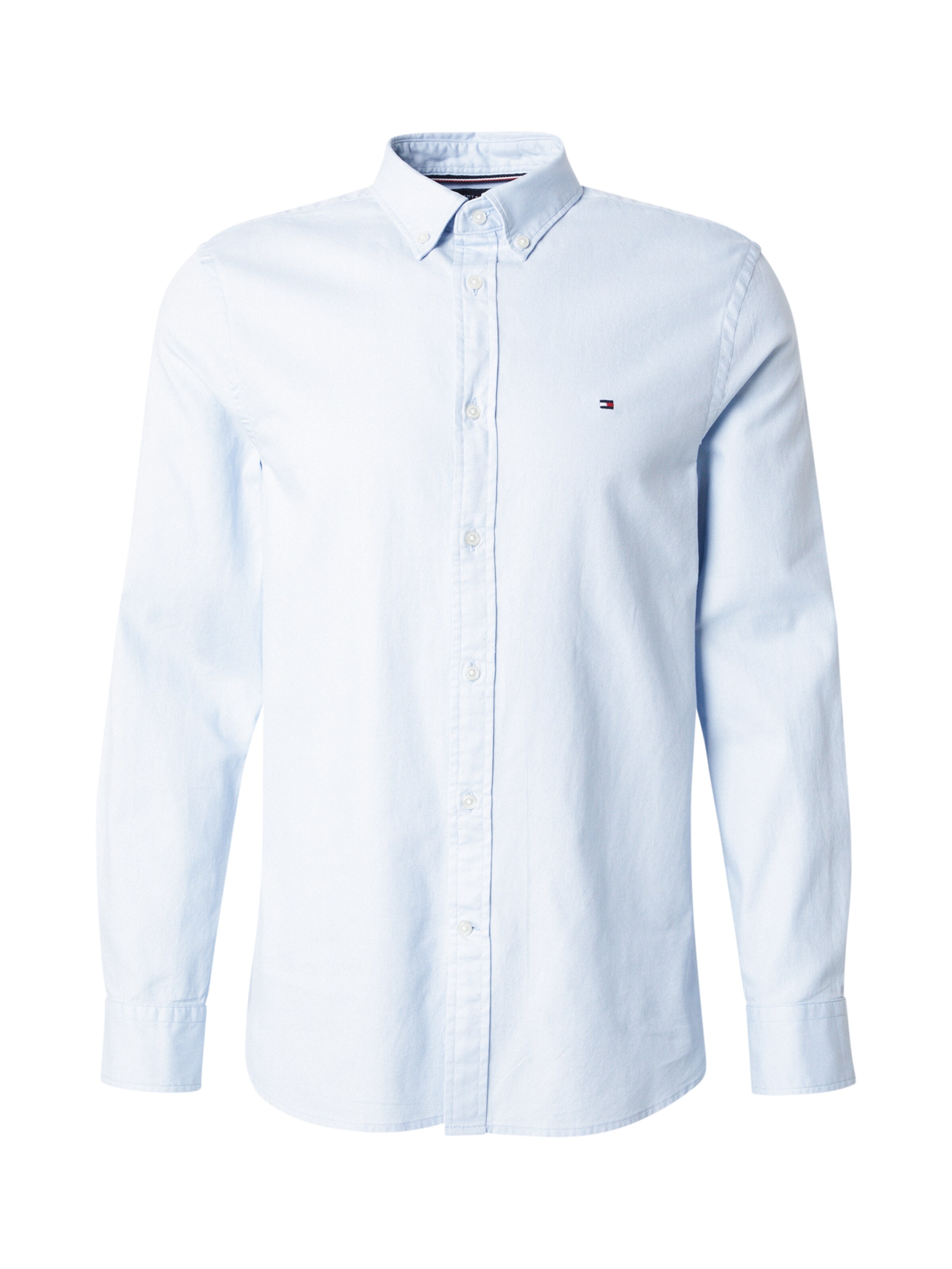 TOMMY HILFIGER Slim fit Button Up Shirt 'FLEX' in Blue: front