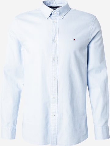 TOMMY HILFIGER Slim Fit Hemd 'FLEX' in Blau: Vorderseite