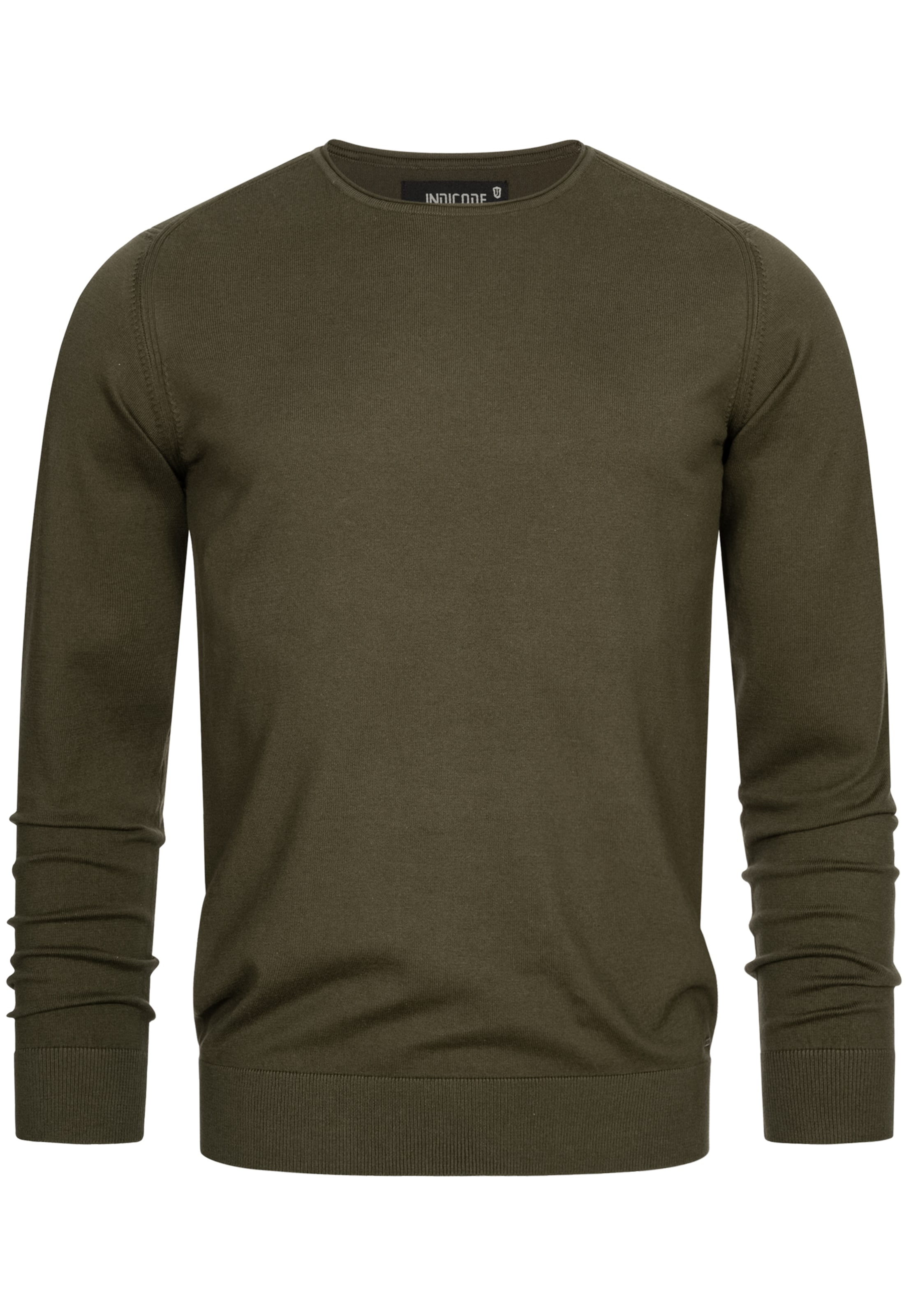 INDICODE JEANS Sweater 'Gamal' in Green: front