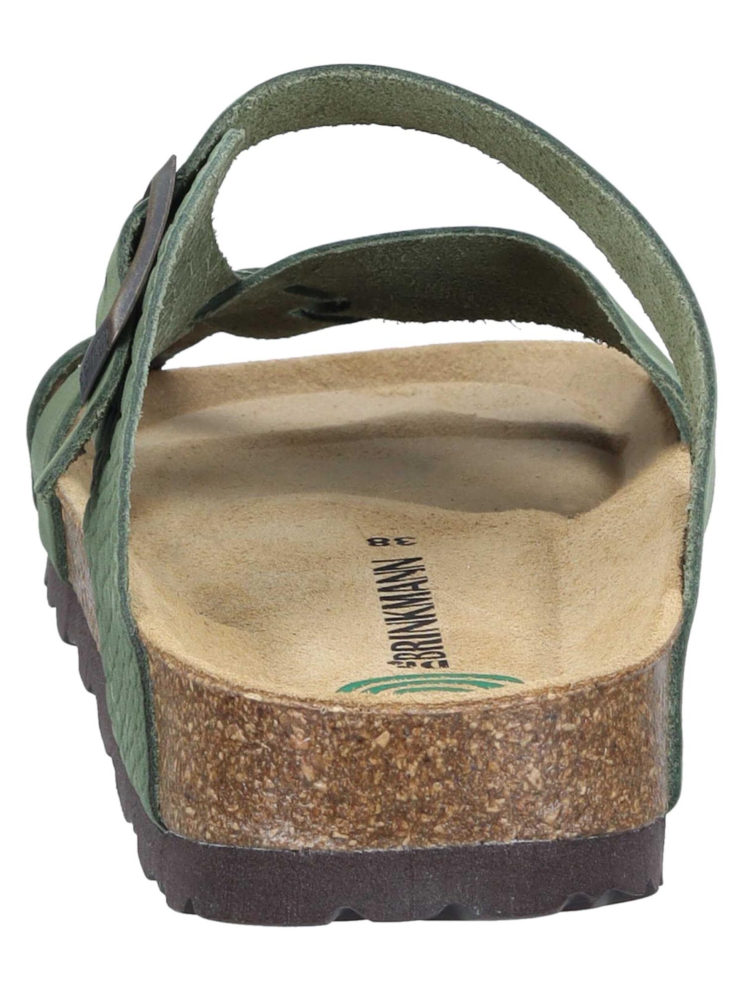 DR. BRINKMANN Mules 'Oliva' in Green