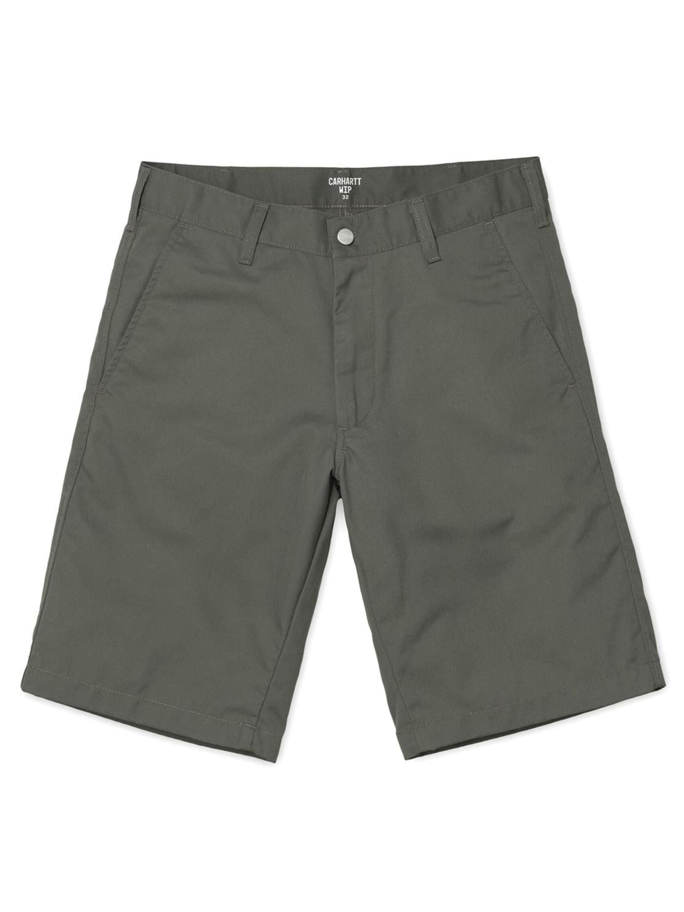 Carhartt WIP Baggy Bukser 'Presenter Short Moor' i grøn: forside
