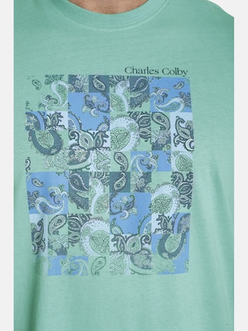Charles Colby T-Shirt ' Earl Chalmers ' in Grün