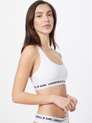 Bustino Reggiseno di Karl Lagerfeld in bianco: frontale