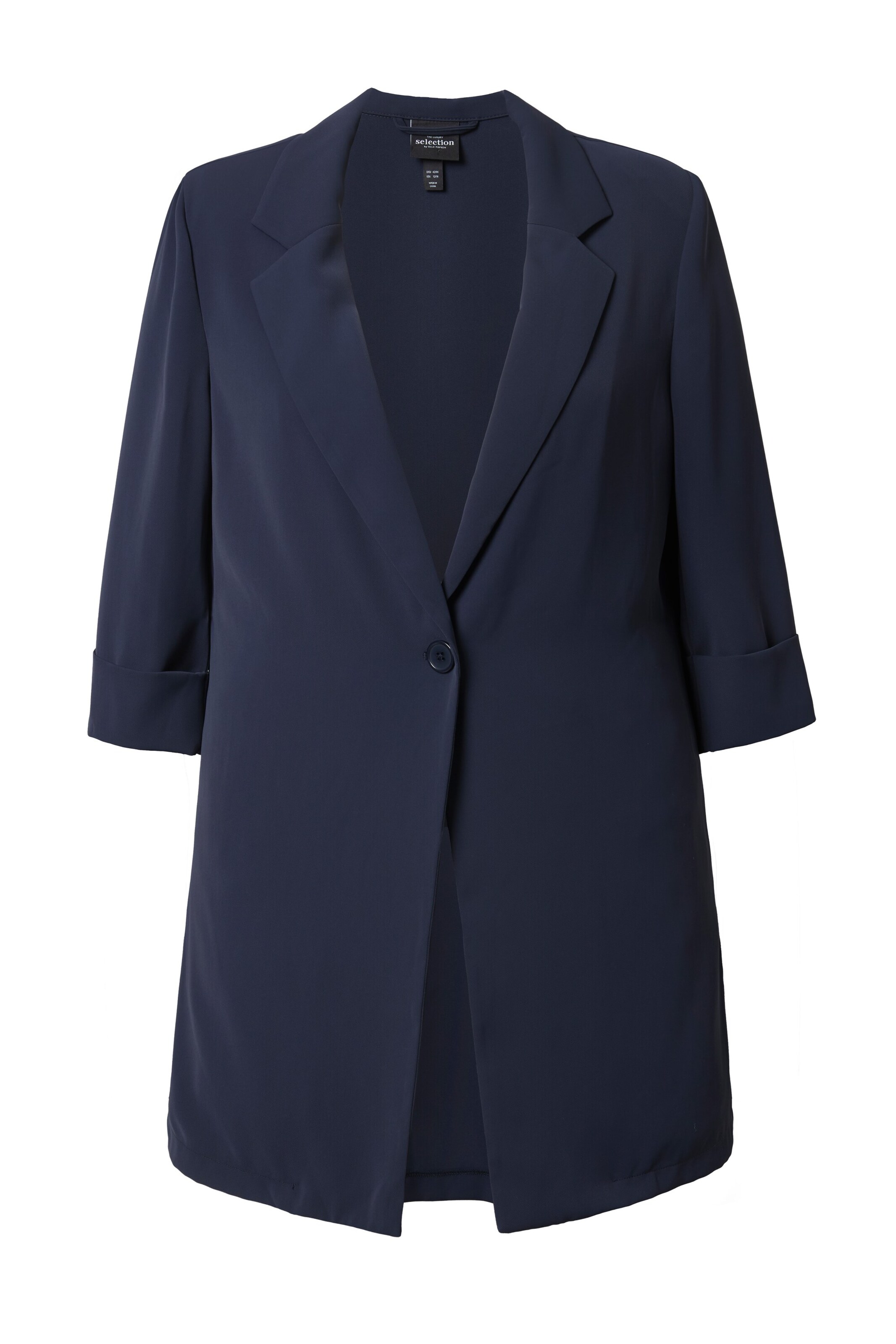 Ulla Popken Blazers in Blauw: voorkant