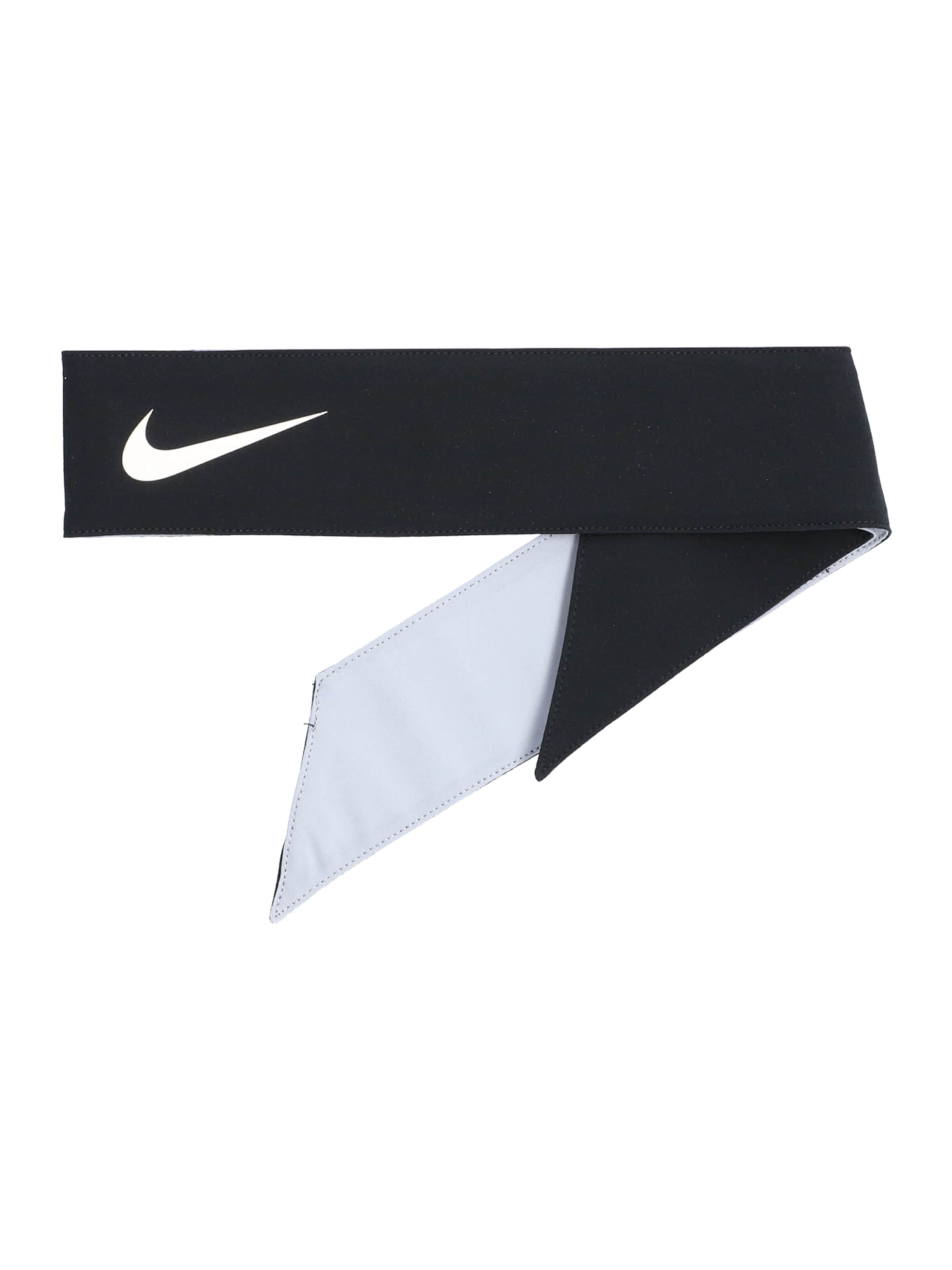 NIKE Athletic Headband in Black: front