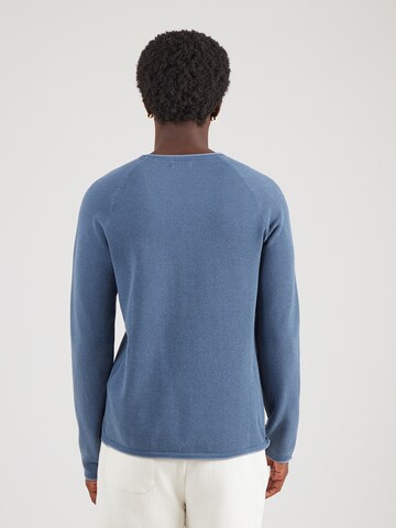 JACK & JONES Pulover 'JWHHILL' | modra barva: zadnja stran