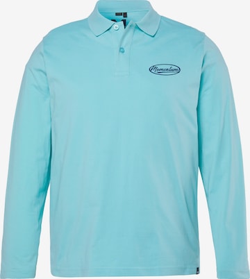 Men Plus Shirt in Blauw: voorkant