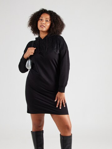 ONLY Carmakoma - Vestido 'CARLIZZY' en negro: frente