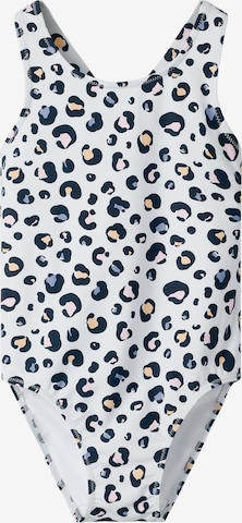 NAME IT Ολόσωμο μαγιό 'NMFZANIMAL' σε μπλε: μπροστά