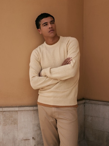 BLEND Slim fit Pants 'Rodney' in Beige