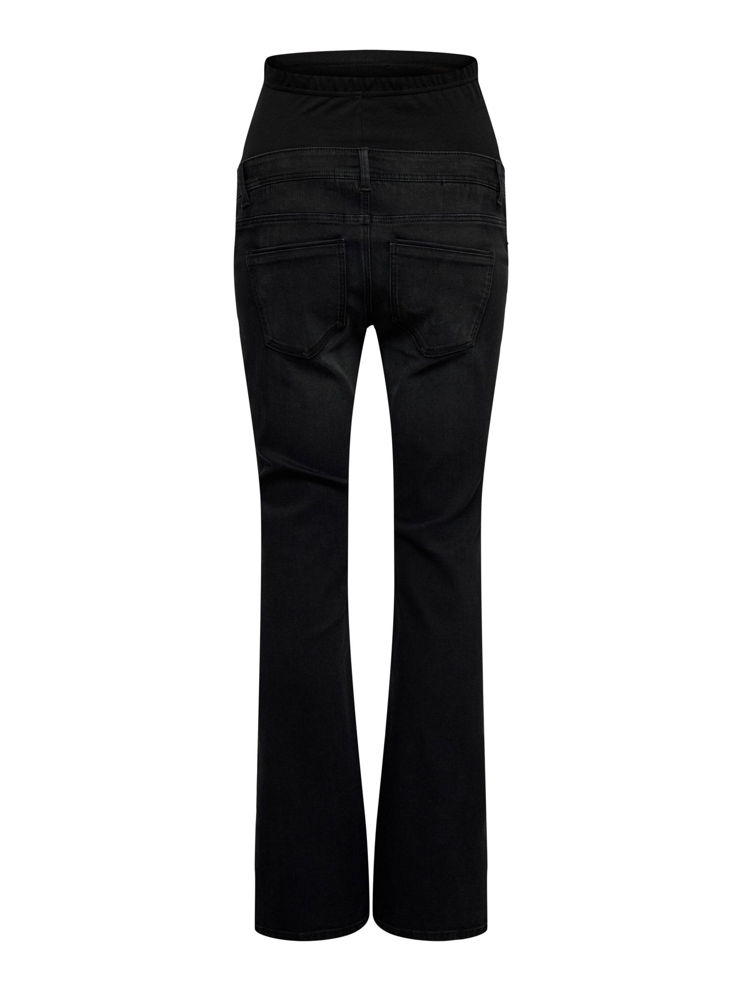 Only Maternity - Acampanado Vaquero 'OLMWAUW' en negro