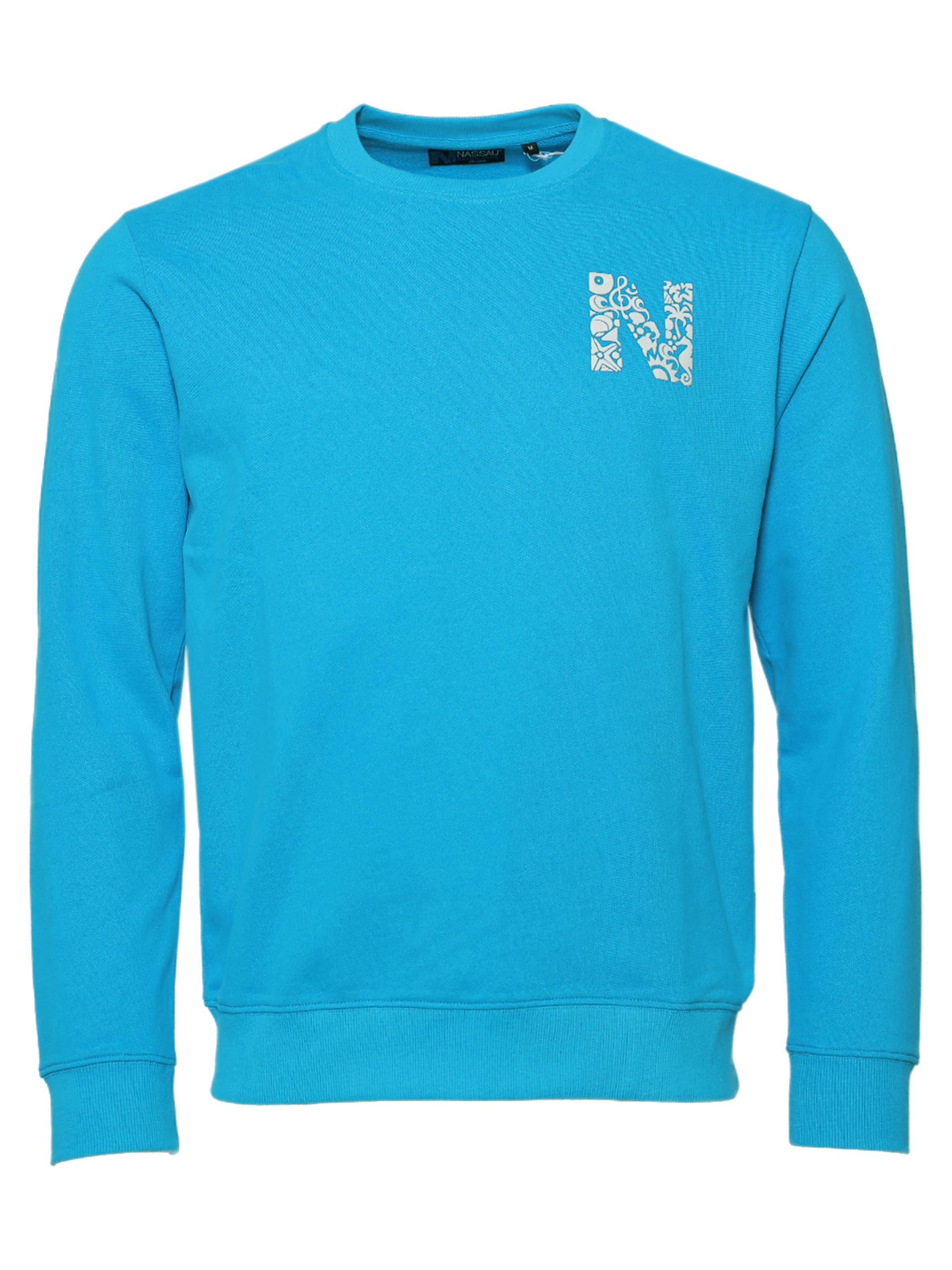 NASSAU Beach Club Sweatshirt ' NB231045 ' in Blau: Vorderseite
