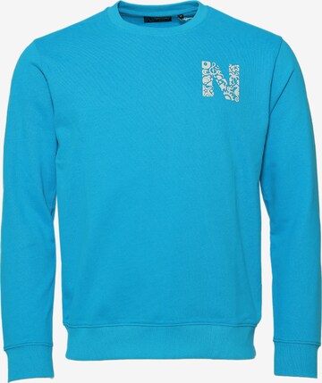 NASSAU Beach Club Sweatshirt ' NB231045 ' in Blau: predná strana