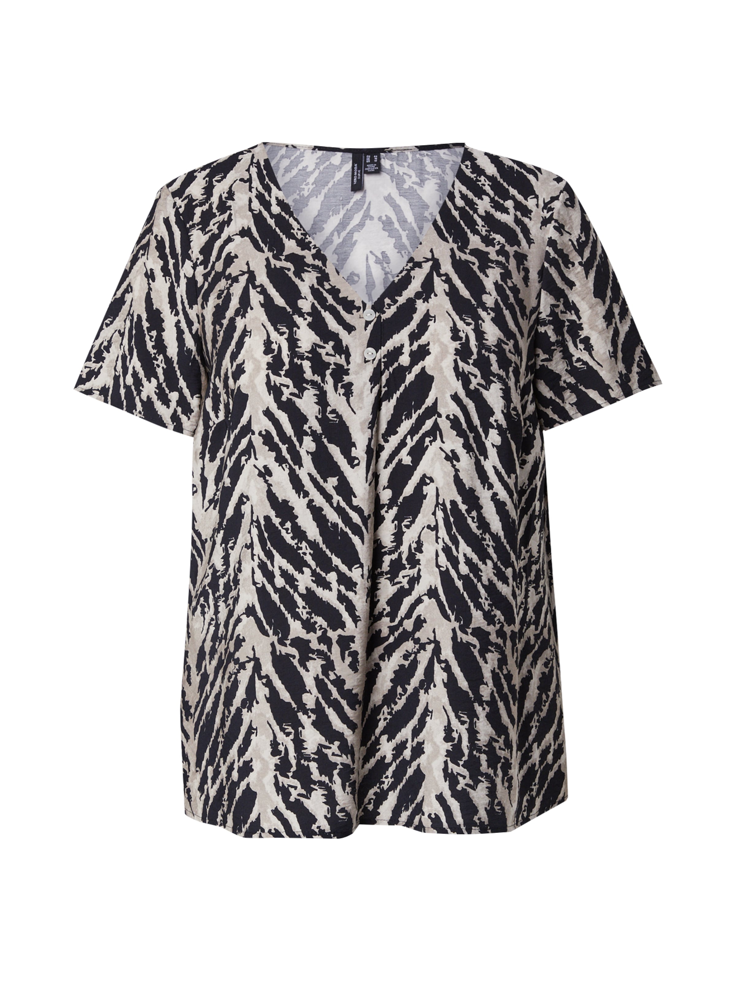 Vero Moda Curve Blouse in Zwart: voorkant