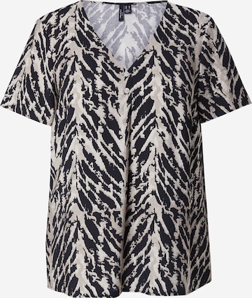 Vero Moda CurveBluza - crna boja: prednji dio