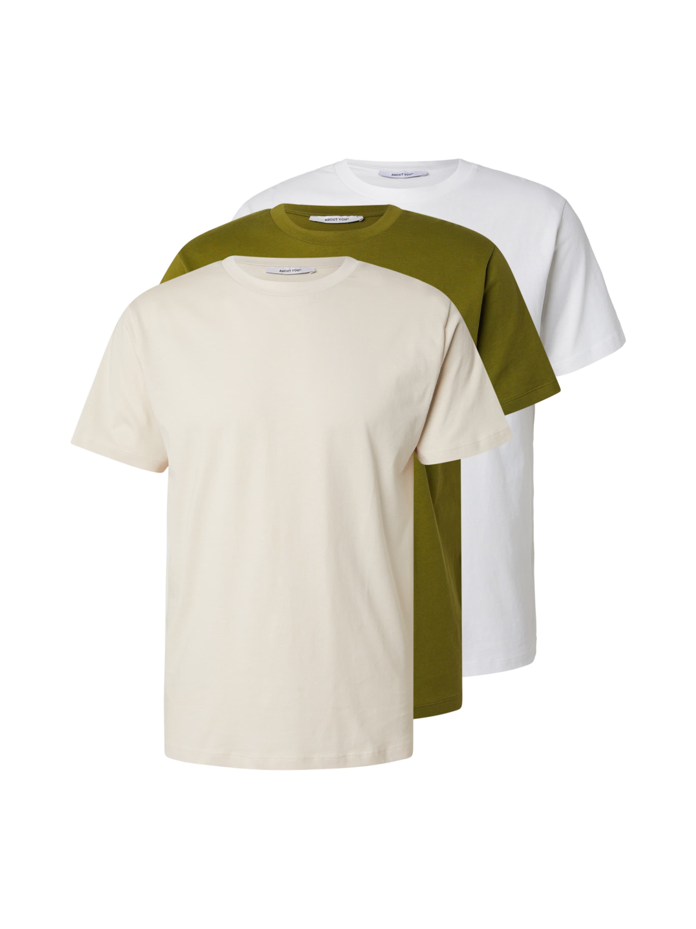 T-Shirt 'Len' ABOUT YOU en beige : devant
