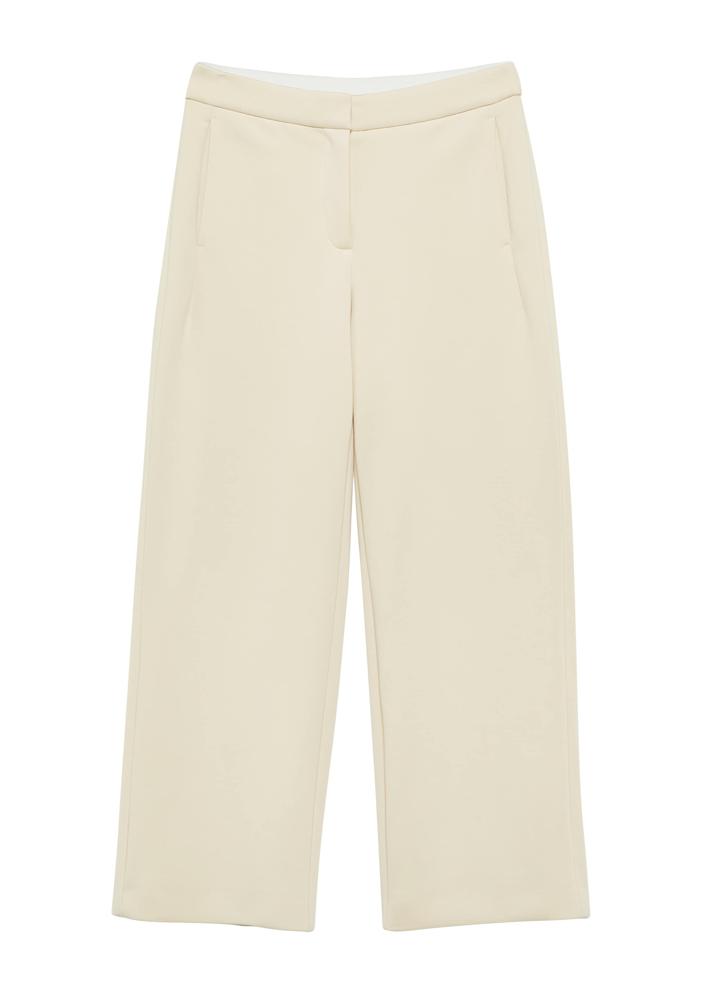 Wide Leg Pantalon COMMA en beige : devant