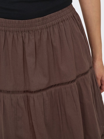 Jupe 'ONLIsabella' ONLY en marron