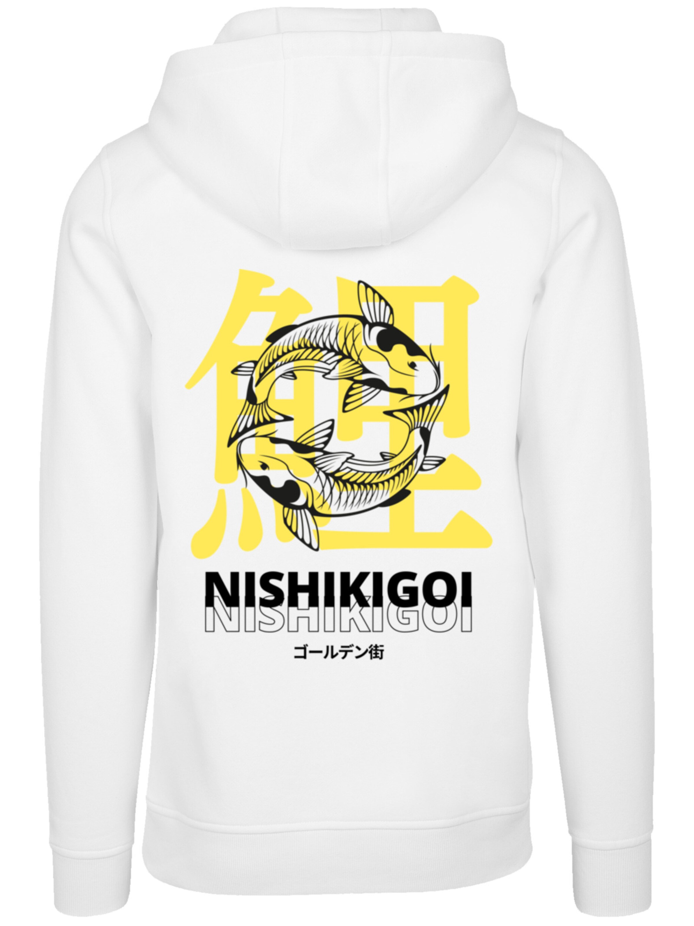 Sweat-shirt 'Koi Golden Gai' F4NT4STIC en blanc