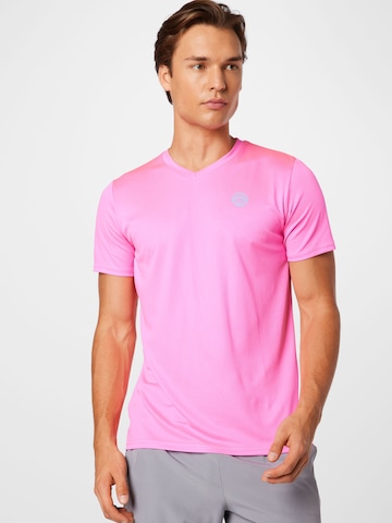 BIDI BADU Performance Shirt 'Ted' in Pink: front