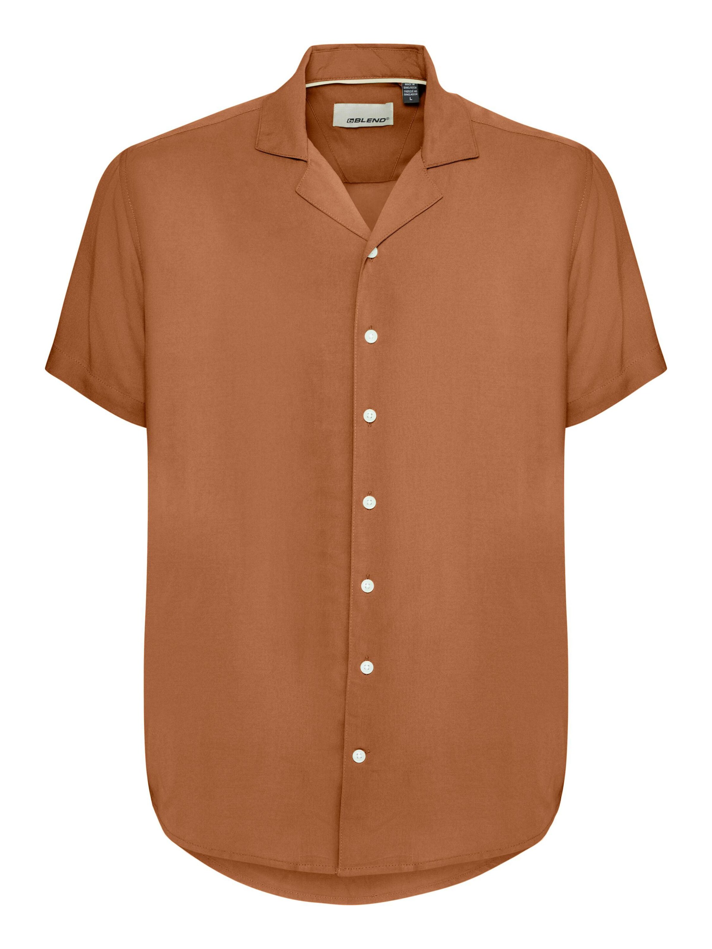 BLEND Overhemd in Bruin: voorkant