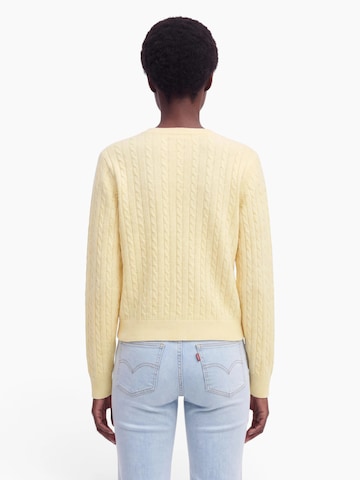 PIECES Knit cardigan 'PCSILLY' in Yellow