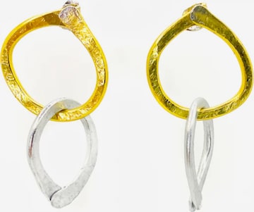 d'ecolife Essentials Ohrringe 'Double' in Mischfarben: Vorderseite