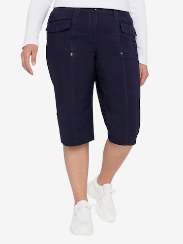 SHEEGO Regular Pants in Blue: front