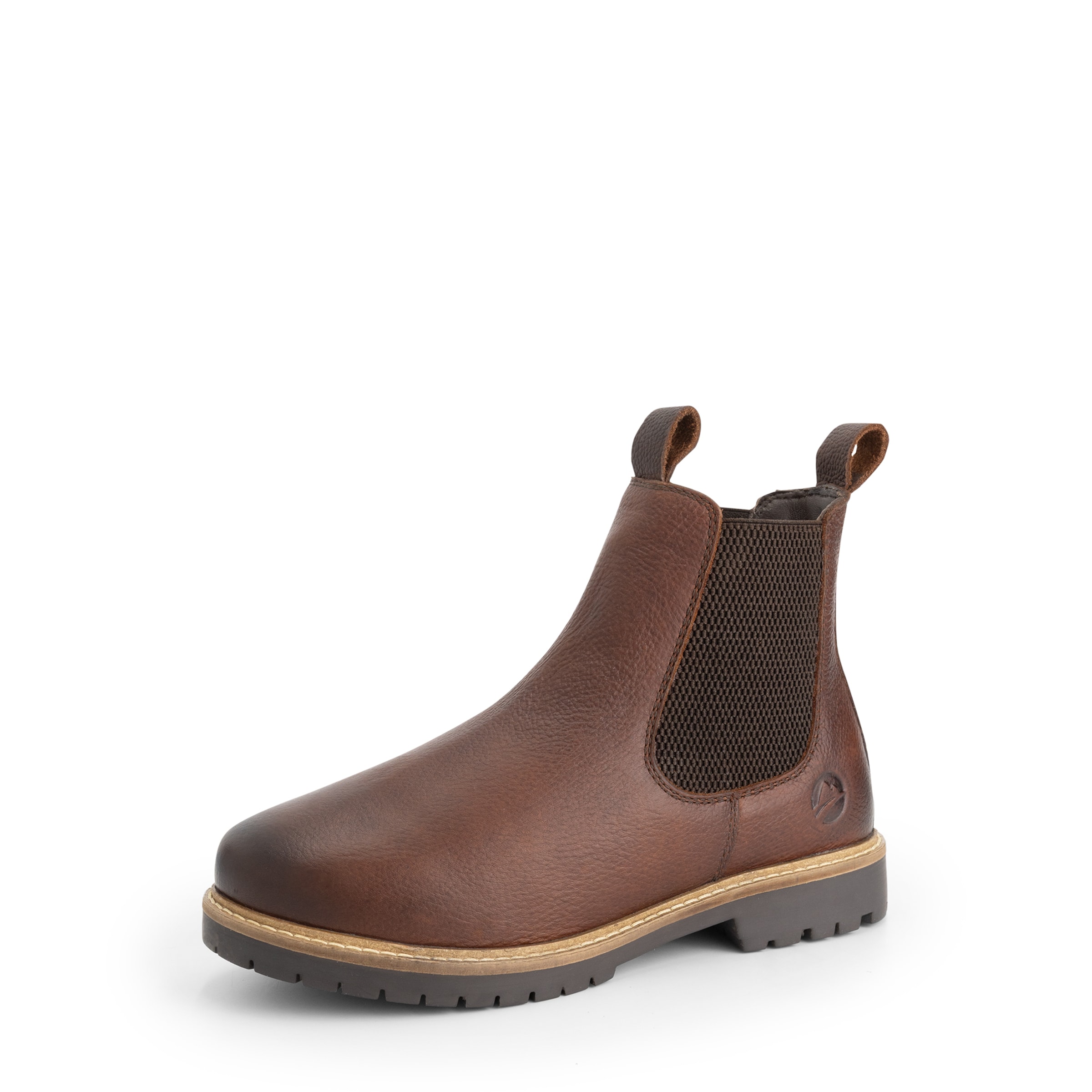 Travelin Chelsea boots 'Romstad' in Bruin: voorkant