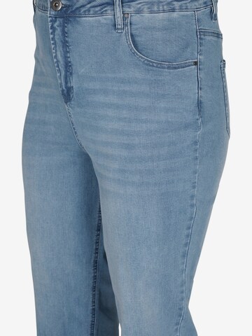 Zizzi Regular Jeans 'STRAIGHT' in Blau