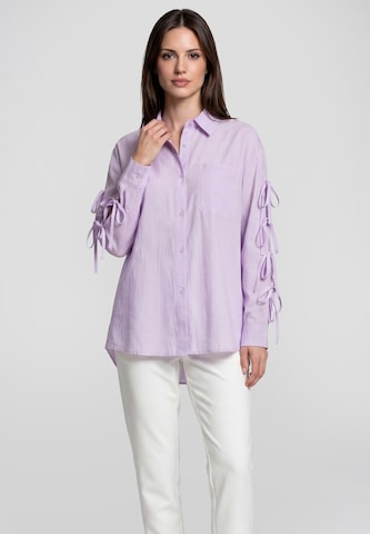 Chemisier Usha en violet : devant