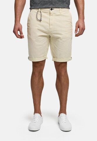 Regular Pantalon chino 'INPifter' INDICODE JEANS en beige : devant