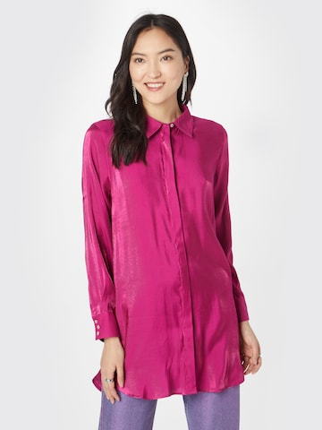 JDY Blouse 'PARIS' in Pink: front